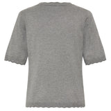 b.young B.YOUNG Damen Pullover BYMMORLA Pullover Mid Grey Melange