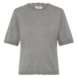 b.young B.YOUNG Damen Pullover BYMMORLA Pullover Mid Grey Melange