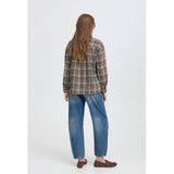b.young B.YOUNG Damen Shirt BYFABRICE Shirt GREY/BROWN