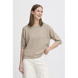 b.young B.YOUNG Damen T-Shirt BYMMORLA T-shirt Humus Melange