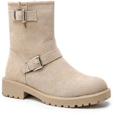 SHOES Carrie Damen bikserStiefel 9170 Restudsalg Beige