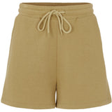 PIECES Damen-Sweatshorts „PCCHILLI SUMMER“ Shorts Khaki