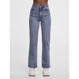 PIECES Damen Jeans PCHOLLY Restudsalg Medium blue denim