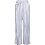 PIECES Damenhosen-Set PCPIA Pant Bright White Stripes:Navy Blazer