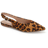 SHOES Josette Damen Slingpumps Ballerinas Schuhe 77-585 Shoes Leopard