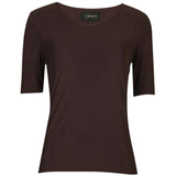 Liberté LIBERTÉ Damen T-Shirt MESH DOT T-shirt Dark Brown