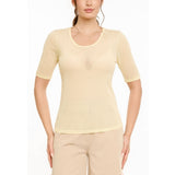 Liberté LIBERTÉ Damen T-Shirt MESH DOT T-shirt Yellow
