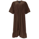 Liberté LIBERTÉ Damenkleid KARO Dress CHOCO BROWN