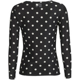 Liberté LIBERTÉ Damen bluse MESH Blouse BLACK WHITE BIG DOT