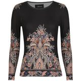 Liberté LIBERTÉ Damen bluse MESH Blouse Black Paisley