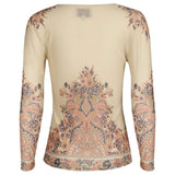 Liberté LIBERTÉ Damen bluse MESH Blouse Creme paisley