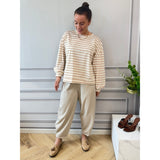 LULULIA LULULIA Damen Bluse LuOlivia 58935LU LS Tee Beige9