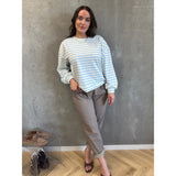LULULIA LULULIA Damen Bluse LuOlivia 58935LU LS Tee Celeste7