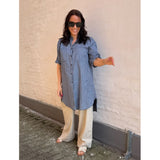 LULULIA LULULIA Damen Kleid Lufrida 1665LU Tunica Blue scuro