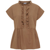 LULULIA LULULIA Damen Top LUNoor 8254ALU - Vorbestellung Shirt Tabacco