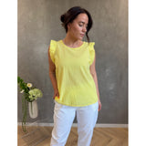 LULULIA LULULIA Damen Top LuTanja 82708 Top Giallo3275