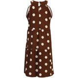 Liberté Liberte Damen kleid ALMA Dress BROWN CREME DOT