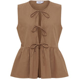 LULULIA Lululia Dame Top LUSelma 8256LU Top Tobacco
