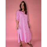 LULULIA Lululia Damen Kleid LuLiva 1985LU. Dress Fuxia