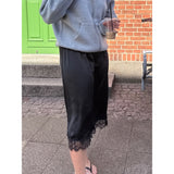 LULULIA Lululia Damen Rock LUMilla Skirt Black