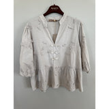 MARTA DU CHATEAU Marta Du Chateau Damen Bluse MdcSafiya Blouse Beige