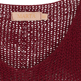 MARTA DU CHATEAU Marta Du Chateau Damen Strickjacke 7010 Knit Bordeaux2051