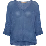 MARTA DU CHATEAU Marta Du Chateau Damen Strickjacke 7010 Knit Jeans