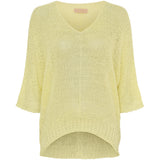 MARTA DU CHATEAU Marta Du Chateau Damen Strickjacke 7010 Knit Yellow