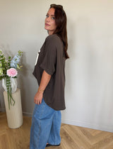 MARTA DU CHATEAU Marta Du Chateau Damen T-Shirt MdcJunia T-shirt Moro/Offwhite