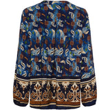 MARTA DU CHATEAU Marta du Chateau Damen Bluse MdcChristelle 6453 Restudsalg Bluescuro288tpu