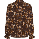 MARTA DU CHATEAU Marta du Chateau Damen Bluse MdcJoceline 5891 Shirt Marrone840TPN