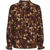 MARTA DU CHATEAU Marta du Chateau Damen Bluse MdcJoceline 5891 Shirt Marrone840TPN