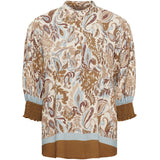 MARTA DU CHATEAU Marta du Chateau Damen Bluse MdcMelisande 7527 Shirt Camello1240tpn