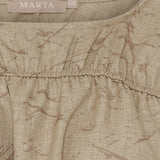 MARTA DU CHATEAU Marta du Chateau Damen Bluse MdcSaffron 258685 Blouse Camel Print