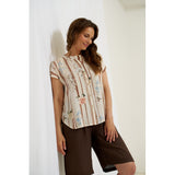 MARTA DU CHATEAU Marta du Chateau Damen Hemd MdcJessalyn 8347 Shirt Moro1779ppb