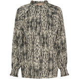 MARTA DU CHATEAU Marta du Chateau Damen Hemd MdcPalma 6450 Shirt Leo Grigio