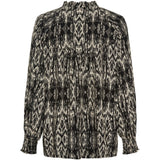 MARTA DU CHATEAU Marta du Chateau Damen Hemd MdcPalma 6450 Shirt Leo Nero