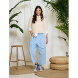 MARTA DU CHATEAU Marta du Chateau Damen Hose MdcFlorence 62786 Pant Celeste2389