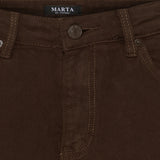 MARTA DU CHATEAU Marta du Chateau Damen Hose MdcNat MDC224-8714 Jeans Brown