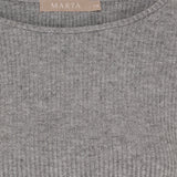 MARTA DU CHATEAU Marta du Chateau Damen Langarm T-Shirt 38915M LS Tee Grey