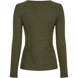 MARTA DU CHATEAU Marta du Chateau Damen Langarm T-Shirt 38915M LS Tee Oliven