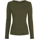 MARTA DU CHATEAU Marta du Chateau Damen Langarm T-Shirt 38915M LS Tee Oliven