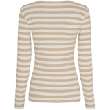 MARTA DU CHATEAU Marta du Chateau Damen Langarm T-Shirt MdcBegonia 7702 LS Tee Beige