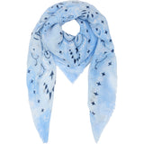 MARTA DU CHATEAU Marta du Chateau Damen Schal MdcDanna FA37254 Scarf Light blue
