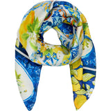 MARTA DU CHATEAU Marta du Chateau Damen Schal MdcJuline FA-Scarf Scarf Blue/Yellow3925