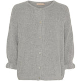 MARTA DU CHATEAU Marta du Chateau Damen Strickjacke MdcJuliana 2413 Cardigan Light Grey