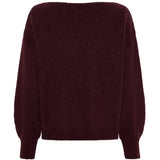MARTA DU CHATEAU Marta du Chateau Damen Strickjacke MdcRosa 5102 Knit Melanzana