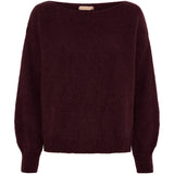 MARTA DU CHATEAU Marta du Chateau Damen Strickjacke MdcRosa 5102 Knit Melanzana