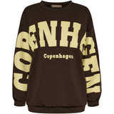 MARTA DU CHATEAU Marta du Chateau Damen Sweatshirt MdcHibiscus 22659 Sweatshirt Brown/Yellow
