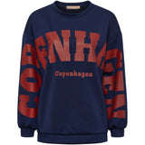 MARTA DU CHATEAU Marta du Chateau Damen Sweatshirt MdcHibiscus 22659 Sweatshirt Navy/Red